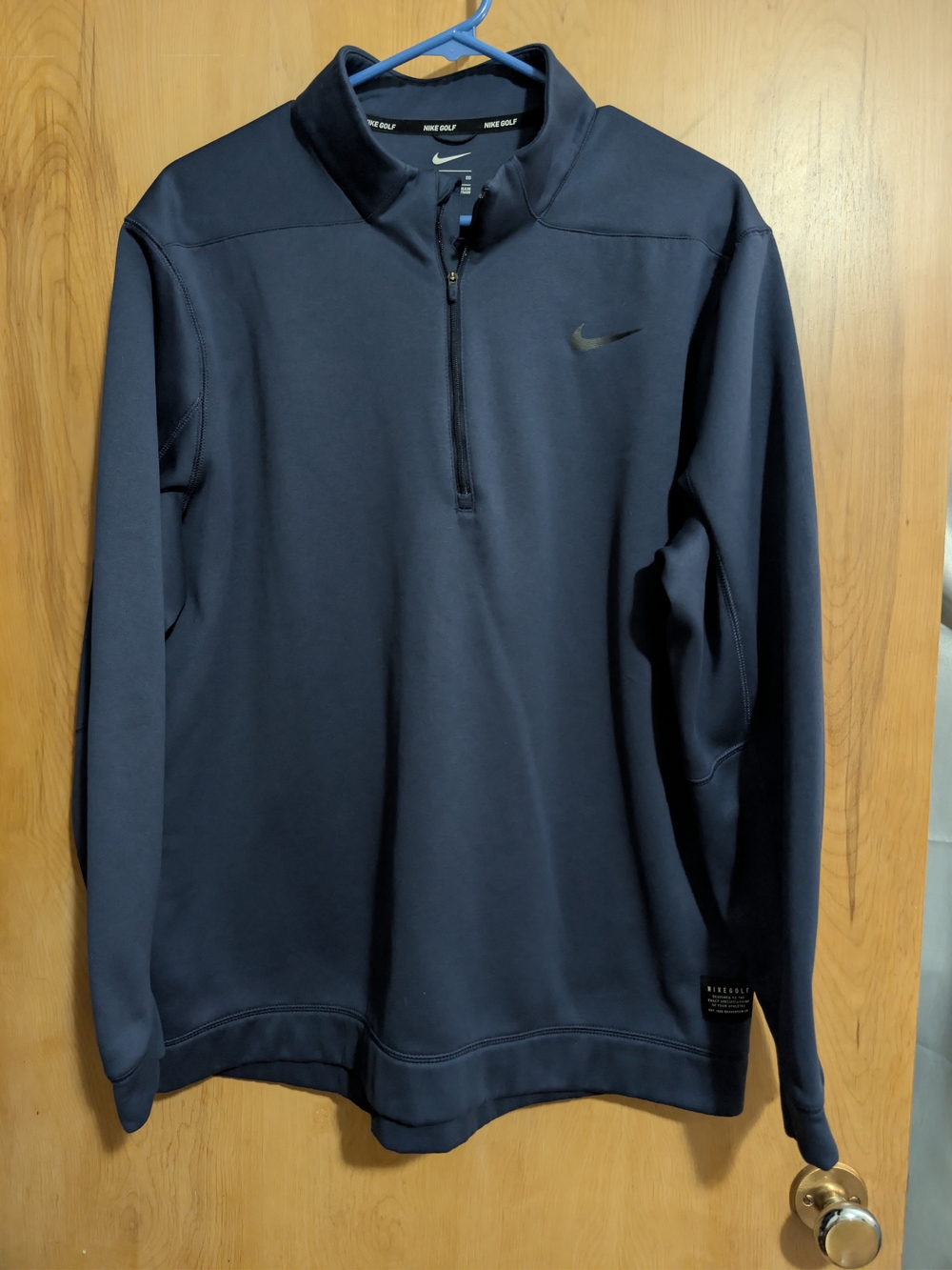 Nike Navy Blue Quarter-Zip Performance Pullover